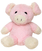 This pudgy little pink piggy is going to
eat up all the attention you are going to get when you wear him in your hair.